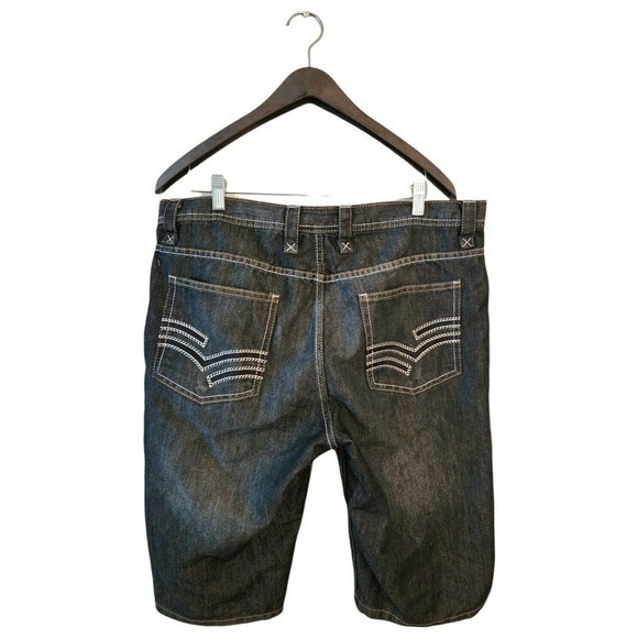 Truth Substance Common Sense Blue Men's Denim Shorts Size 38 Dark Wash - Picture 2 of 7